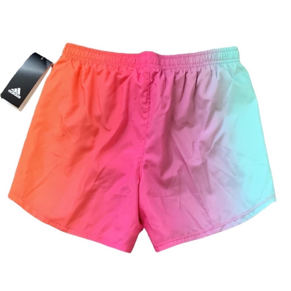 Adidas Girls Elastic Waistband Ombré Shorts - Picture 10 of 13